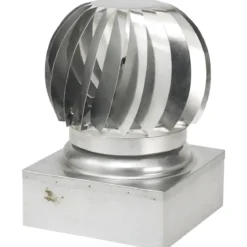 Camino Eolico Turbina Acciaio Inox 27x27 Aspiratore Comignolo Girevole