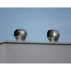 Camino Eolico Turbina Acciaio Inox 32x32 Aspiratore Comignolo Girevole