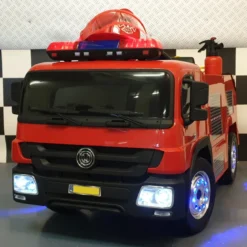 Camioncino dei Pompieri per Bambini 12V con Telecomando e Lampeggianti