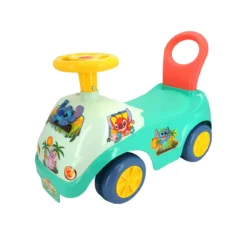 Camioncino per Bambini Stitch Giocattolo Cavalcabile con Volante Luci