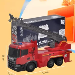 Camion dei Pompieri a Frizione Giocattolo Scania con Luci Suoni Rosso