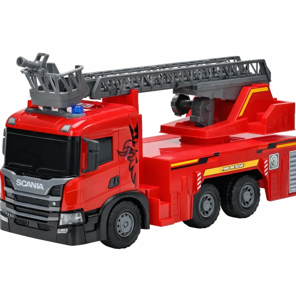 Camion dei Pompieri a Frizione Giocattolo Scania con Luci Suoni Rosso