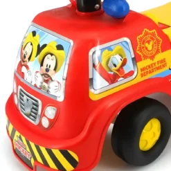 Camion dei Pompieri Cavalcabile per Bambini Topolino 1+ Licenza Disney