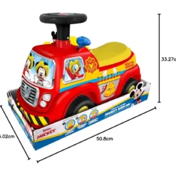 Camion dei Pompieri Cavalcabile per Bambini Topolino 1+ Licenza Disney