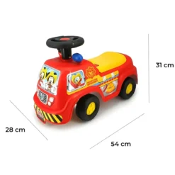 Camion dei Pompieri Cavalcabile per Bambini Topolino 1+ Licenza Disney