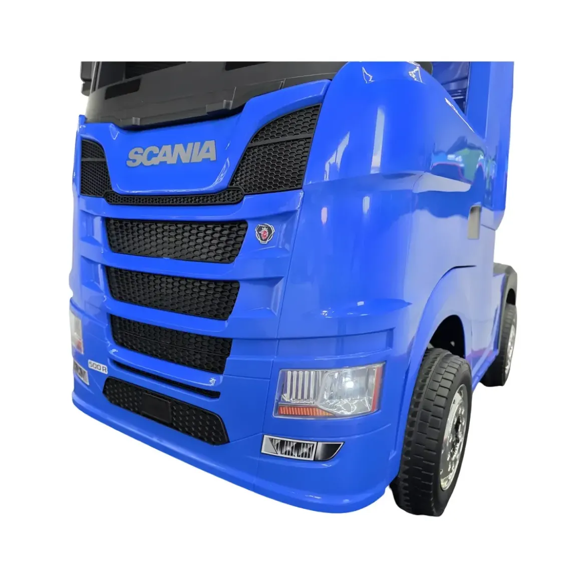 Camion Elettrico per Bambini 12V Blu con 4 Motori Radio e Telecomando