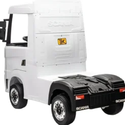 Camion Elettrico Scania Bianco 24V per Bambini con Telecomando