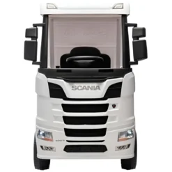 Camion Elettrico Scania Bianco 24V per Bambini con Telecomando