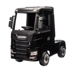 Camion Elettrico Scania Nero 24V per Bambini con Telecomando