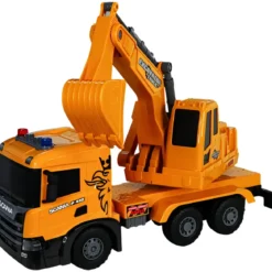 Camion Escavatore Giocattolo Scania Luci e Suoni con Braccio Mobile