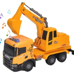 Camion Escavatore Giocattolo Scania Luci e Suoni con Braccio Mobile