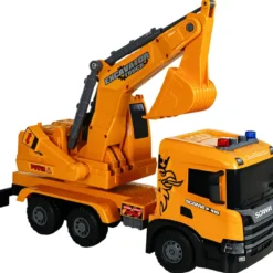 Camion Escavatore Giocattolo Scania Luci e Suoni con Braccio Mobile