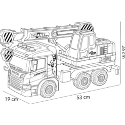Camion Giocattolo con Gru a Frizione Scania Luci e Suoni Realistici