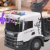 Camion Giocattolo con Gru e Escavatore Scania Luci e Suoni Realistici