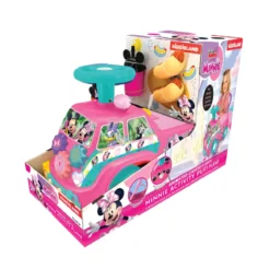 Camion per Bambini Cavalcabile Rosa con Rimorchio Suoni e Luci