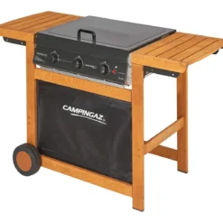 Campingaz Barbecue Dual Gas 14 Kw Metano GPL 3 Bruciatori Griglia Piastra Ghisa