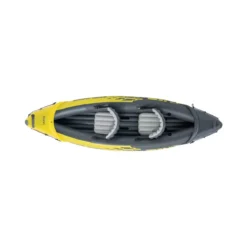 Canoa Gonfiabile 2 posti 180 kg 2 Remi da Campeggio Intex Pesca Accessori Mare