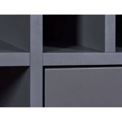 Cantinetta Antracite in rovere Porta Bottiglie 76,8x33x124,4 cm