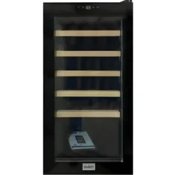 Cantinetta Vino Defrost 91L Nero Frigorifero con Ripiani e Luce LED