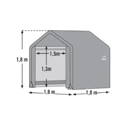 Capanno Gazebo Rimessa per Attrezzi da Giardino Arredo Esterno Capannone in PVC