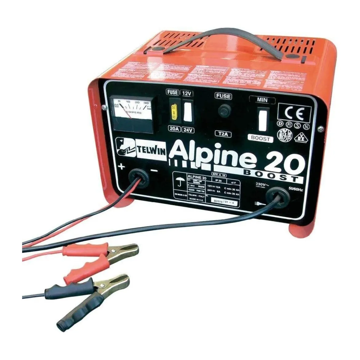 Caricabatterie Avviatore Portatile Ricarica Emergenza per Auto con Cavi Booster