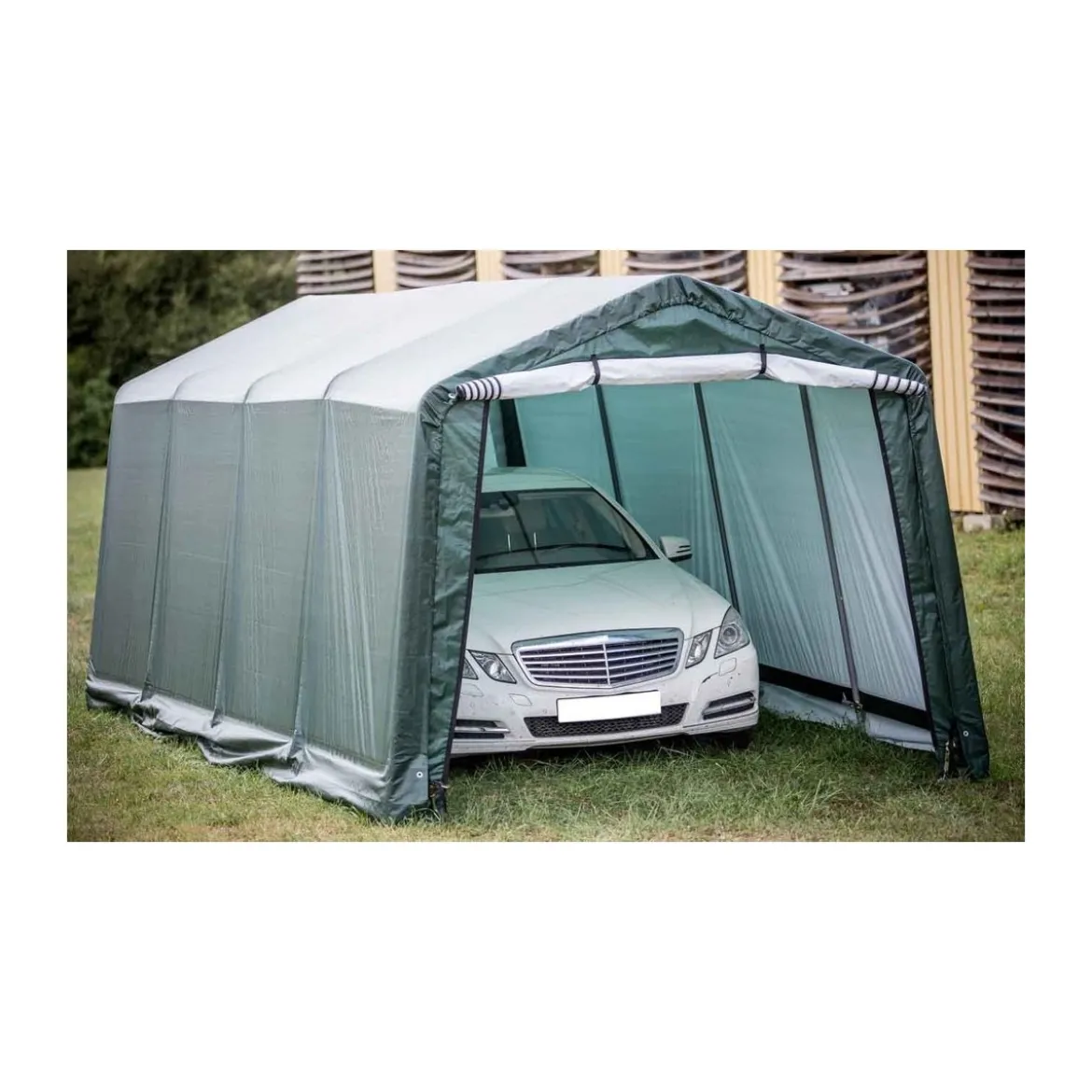 Carport Capanno Gazebo 3x6 Garage Rimessa per Attrezzi Posto Auto Impermeabile