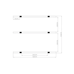 Carport in Alluminio 6x5 metri Policarbonato Gazebo Posto Auto Capanno Tettoia