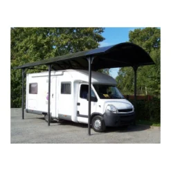 Carport in Alluminio 3.6x7.6 mt Policarbonato Posto Auto Tettoia Camper Furgoni
