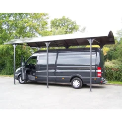 Carport in Alluminio 3.6x7.6 mt Policarbonato Posto Auto Tettoia Camper Furgoni
