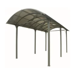 Carport in Alluminio 3.6x7.6 mt Policarbonato Posto Auto Tettoia Camper Furgoni