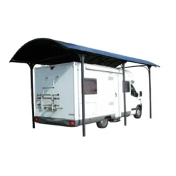 Carport in Alluminio 3.6x7.6 mt Policarbonato Posto Auto Tettoia Camper Furgoni