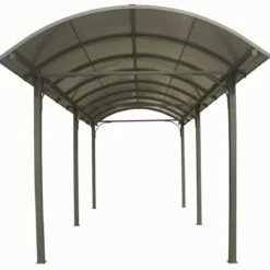 Carport in Alluminio 3.6x7.6 mt Policarbonato Posto Auto Tettoia Camper Furgoni