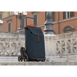 Carrellino per Spesa Gimi Grigio Impermeabile 52 lt Carrello Pieghevole