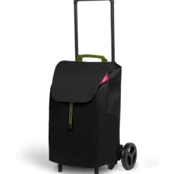 Carrellino per Spesa Impermeabile 40 lt Carrello Gimi Pieghevole Nero