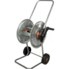 Carrello Avvolgitubo Zincato Portata fino a 50 m Tubo 1/2" Resistente