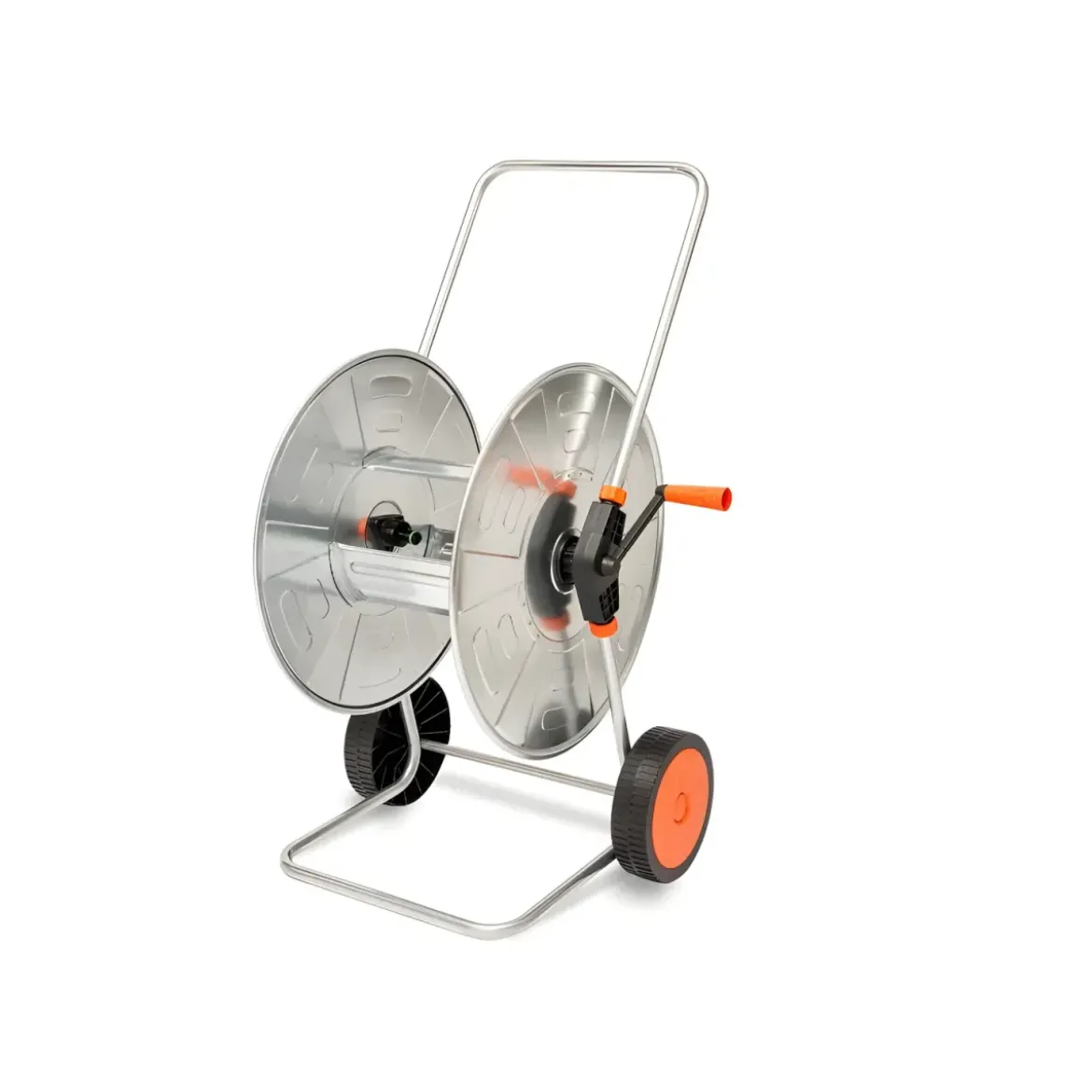 Carrello Avvolgitubo Zincato 110 m Tubo 1/2" e 80 m Tubo 3/4"