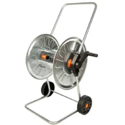 Carrello Avvolgitubo Zincato Portata fino a 80 m Tubo da 1/2”