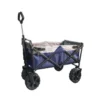 Carrello Blu Tessuto Portatutto 4 Ruote Carretto da Giardino Spesa 80 Kg