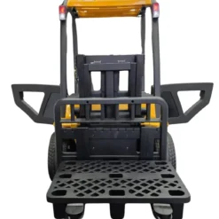 Carrello Elevatore Elettrico per Bambini 12V Giallo con Forche Mobili