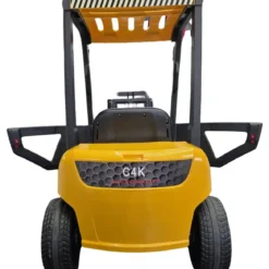Carrello Elevatore Elettrico per Bambini 12V Giallo con Forche Mobili