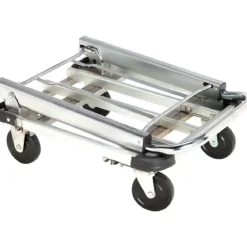 Carrello Estensibile Pieghevole Porta Pacchi 4 Ruote 150 Kg Alluminio