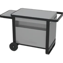 Carrello per Barbecue Campignaz in Acciaio con Ripiano Estraibile