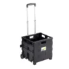 Carrello Pieghevole con Cassa Plastica Porta Spesa Bravetta Trasporto Giardino