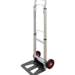 Carrello Pieghevole Portapacchi in Alluminio 37x40x110 cm Max 90kg