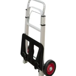 Carrello Pieghevole Portapacchi in Alluminio 37x40x110 cm Max 90kg