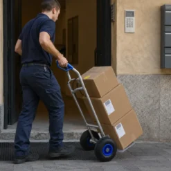 Carrello Portapacchi Bravetta in Alluminio 48x50x112 cm Max 150kg