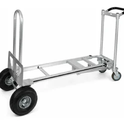 Carrello Portapacchi Bravetta 3 in 1 in Alluminio 4 Ruote Pieghevole