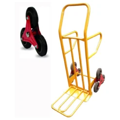 Carrello Portapacchi per Scale Trasporto 250 Kg Portatutto Bravetta con 3 Ruote