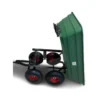 Carrello Portatutto Ribaltabile a 4 ruote Carretto da Giardino Rimorchio
