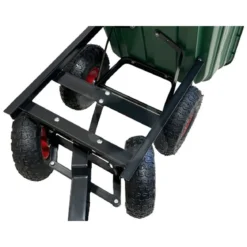 Carrello Portatutto Ribaltabile a 4 ruote Carretto da Giardino Rimorchio